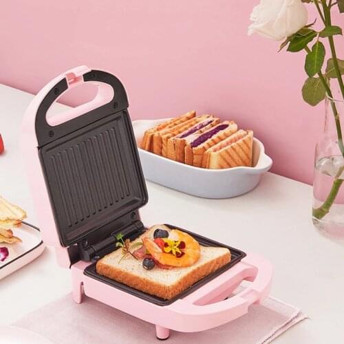 Mini Electric Sandwich Maker Waffle Maker Toaster Baking Multifunction Breakfast Machine Frying pan Sandwichera 650W 220V EU