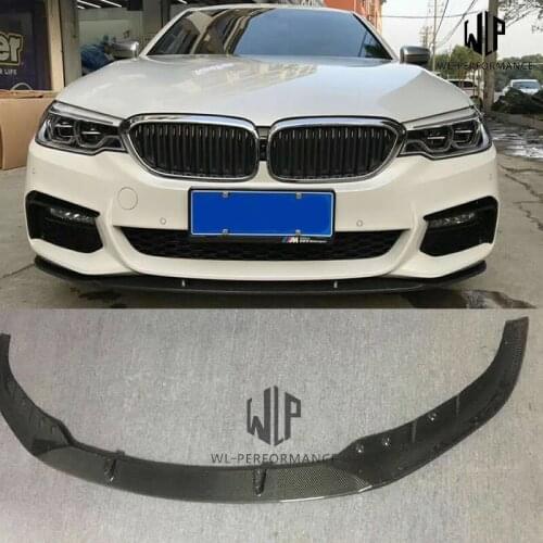 G30 G38 MT style High Quality Carbon Fiber Front Bumper Lip For BMW G30 G38 5 series 530i 540i Car body kit 2018