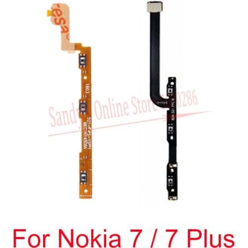 Power ON OFF Volume Up Down Side Button Key Flex Cable For Nokia7 Nokia 7 7+ Plus Volume Power Switch Side Button Key Flex Cable