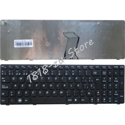 Spanish Laptop keyboard for Lenovo B570 B590 Z565 Z560 Z570 Z575 V570A V570G B575 SP keyboard black