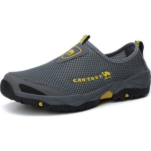 Big Size 45, 46 Mens Mesh Summer Casual Shoes Breathable Rubber Slip on Mens Casual Loafers Air Mesh Male Flat Sneakers