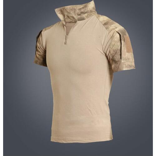 Male Camouflage Short Sleeve Top Army Combat Tactical Shirt Military Men Hunting T-shirts
