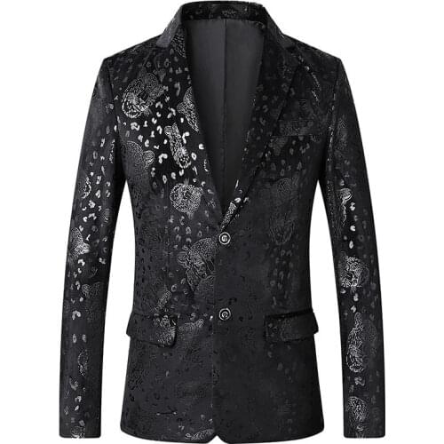 2021 Men Business Printing Suit Smart Casual Four Seasons Full Sleeve Blazers
