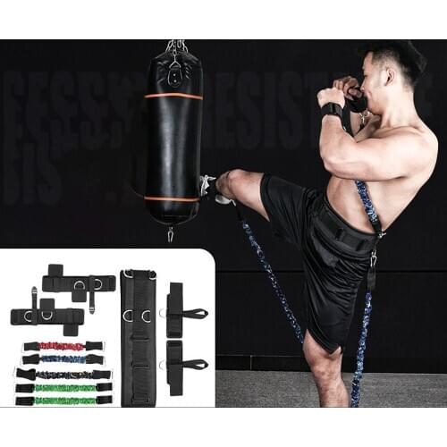 Fitness Resistance Bands Set For Full Body Combat Fighting Resistance Basketball Force Agility Workout Equipment Force Training