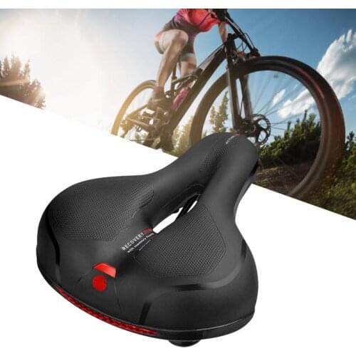 2021New Extra Thick Bicycle Gel Saddle High-Elastic Sponge Bike Seat - Air Guide Groove Bicycle Seat Bicycle Parts Breathable