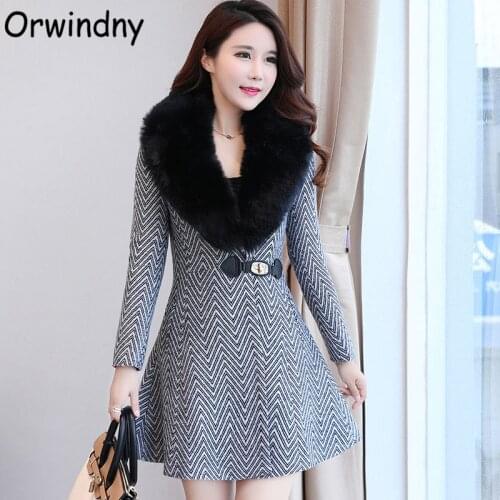 Женские куртки с мехом Orwindny China At AliExpress