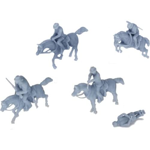 Outland Models Western Cowboy Riding Horse Figure Set HO Scale