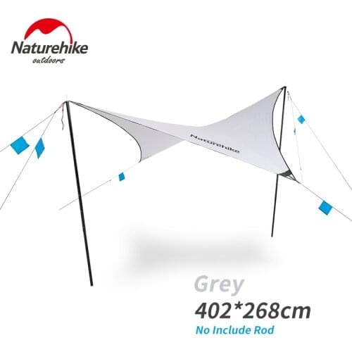 NatureHike Outdoor Waterproof Portable Camping Tarp Multifunctional Awning Backpacking Tarp Hammock Tent Shelter Rain Fly