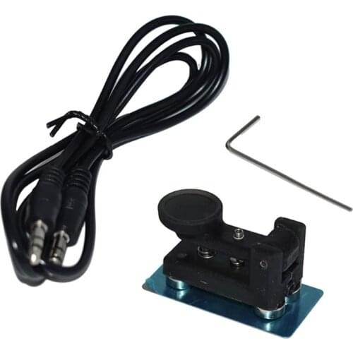 QU-4525 Ultra Portable Manual Electric Key Shortwave Radio CW Morse Code Base Magnetic Adsorption H052