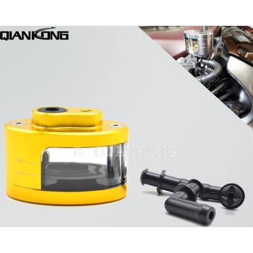 R QIANKONG Aluminum Universal Fluid Reservoir Oil Cup for HONDA CBF1000 CB1300 CBR600F CBR 250 600 900 1000RR MSX PCX HORNET