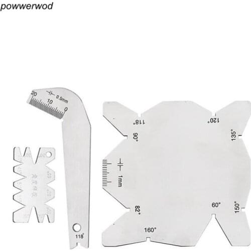 S/S Angle Gauge Drill Sharpener Tools Measuring Gauge Drill Bits Tools 3pcs/ set Turning gauge drill bit angle gauge stainless