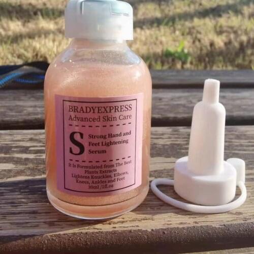 Strong Hand and Feet Lightening Whitening Cleasing Serum. To Clean Up Dark Knuckles