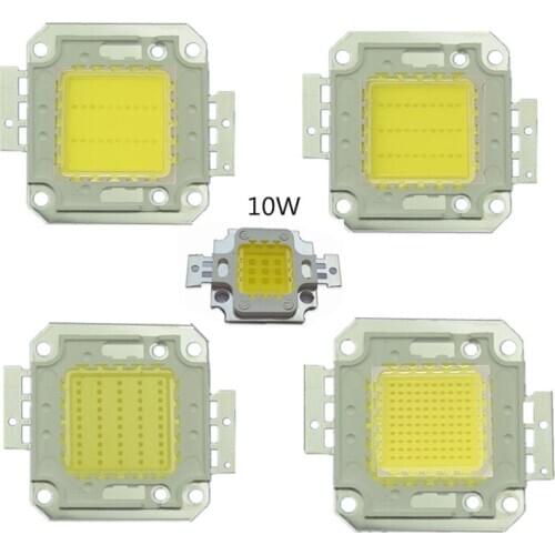 20pcs LED COB High Power 10W 20W 30W 50W 70W 100W 24*48MLI 30V Lamp Bead White/Warm White COLD Taiwan Huga Chip for Street lamp