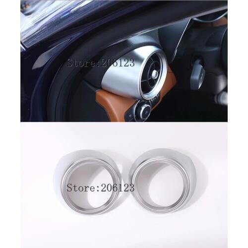 HIGH FLYING Inner Accessories Air Outlet Vent Cover Decoration Trim Matte ABS For Alfa Romeo Giulia 2017-2018