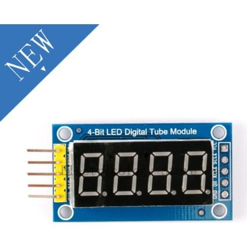 0.36 Inch 4 Bits 4bit Digital Tube LED Display Module Red For arduino 7 Segment 0.36" Common Anode Four Serial 595 Driver Board