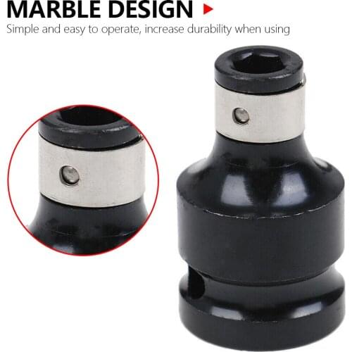 1/2" Square To 1/4" Hex Ratchet Socket Conversion Tool Release Drive Quick Adaptor Socket Converter Tool Chuck Impact Wrench