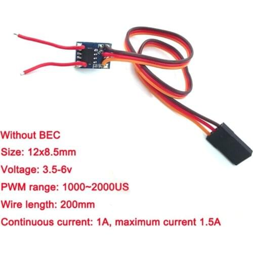 1pc Micro 1A Dual-way Brushed ESC DC 5V Electronic Speed Controller Winch Control Circuit Board for RC Model Toy Car Plane 360
