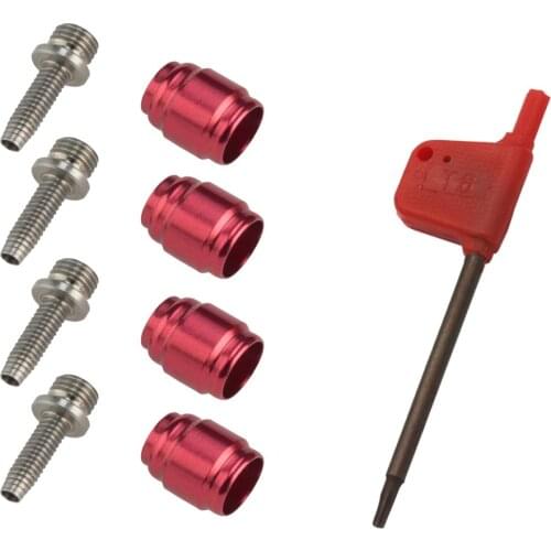 4 sets Bicycle Olive Connecting Insert Oil Fitting Kit for Avid Sram Bike Hydraulic Disc Brake Hose STEALTH-A-MAJIG Install