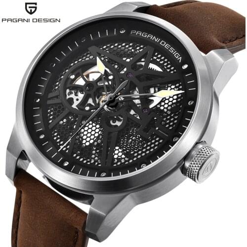 52mm Pagani Design Automatic Big Mens Watch G3265Z Movement Leather Strap Special Design Cool Style High Quality