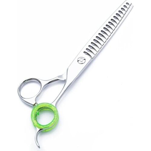 6.5 inch Professional Pet Grooming scissors Thinning scissors fish bone thinning Shears dog chunkers Shears 65% Thinning rate