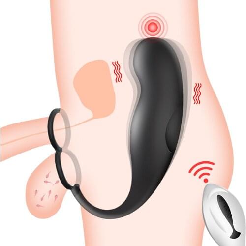 Prostate Massager Vibrators With Rings Vibrating Anal Plug Gay Sex Toys For Men Masturbator Remote Control Butt Plugs Adult Toys