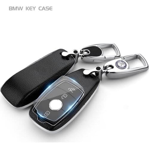 Car Key Bag Case Covesr For Mercedes Benz W203 W210 W211 W124 W202 W204 AMG Accessories car styling