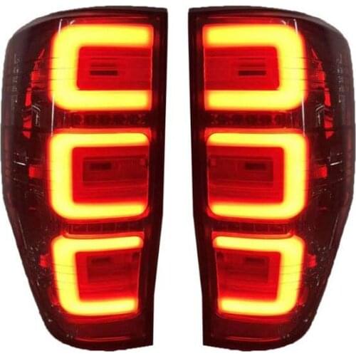 Goodmolds Car LED Tail Light Taillight For Ford Ranger 2015 - 2019 Rear Driving Lamp Brake Light Reverse Light Turn Signal