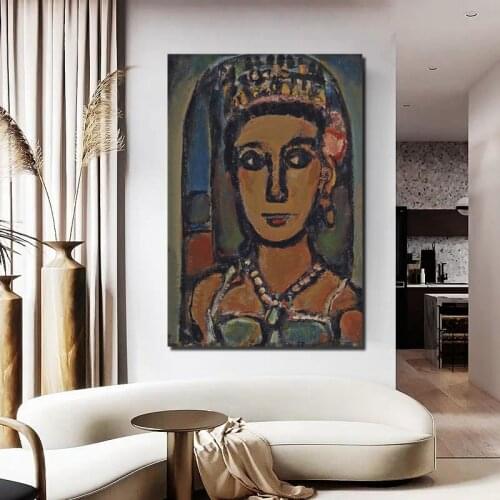 Georges Rouault Wallpaper Canvas Painting Print Living Room Home Decoration Artwork Modern Wall Art Oil Painting Posters Picture