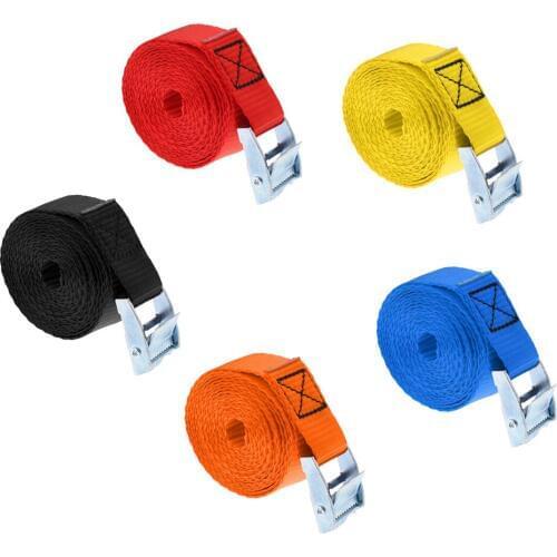 5m 25mm Roof Rack Cam Buckle Lashing Tie Down Strap for Kayak Canoe Luggage Surfboard Surf Surfing Rafting Boating Accessory