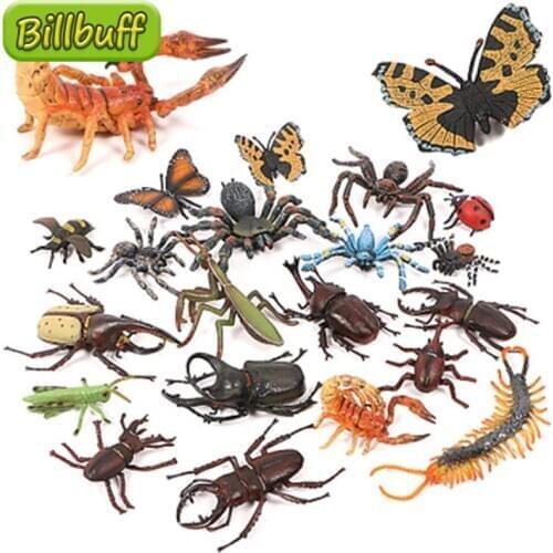 Hot Simulation Animal Insect Model Mini Animal Centipede Scorpion Butterfly Growth Cycle Ornaments Kid Cognitive Educational Toy