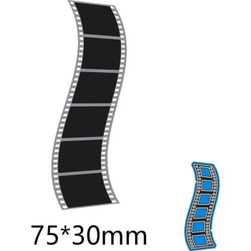 Metal Cutting Dies Retro film negative new for decoration card DIY Scrapbooking stencil Paper Craft Album template Dies 75*30mm