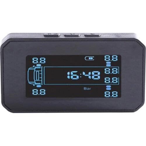 Good Tire Pressure Monitor Wireless LCD Display ABS Car Tire Pressure LCD Monitoring System Easy Installation for 10-Wheel Truck