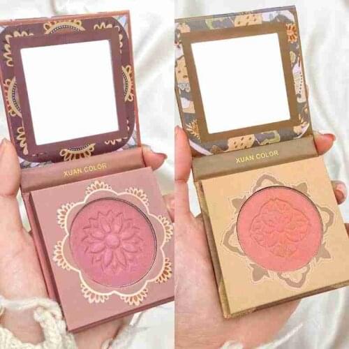 Monochrome Blush Palette Natural Makeup Palette Makeup Face Blusher Natural Rouge Contour Cheek Tint Blush Cosmetics Rouge