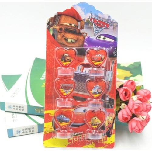 Cartoon Cars DIY Cartoon Seal Stamper Teacher Stamp Set Craft Stamps Stationery Kids Party Supplies Gifts