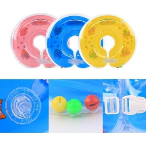 PVC Swimming Bathing Inflatable Safety Neck Ring Tube Float Circle Seat Boat fun pool Toys for Summer Baby Kids Water Sport nice