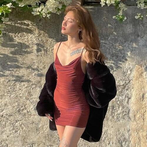 EIFER New summer fashion sexy backless slim slim short dress for women