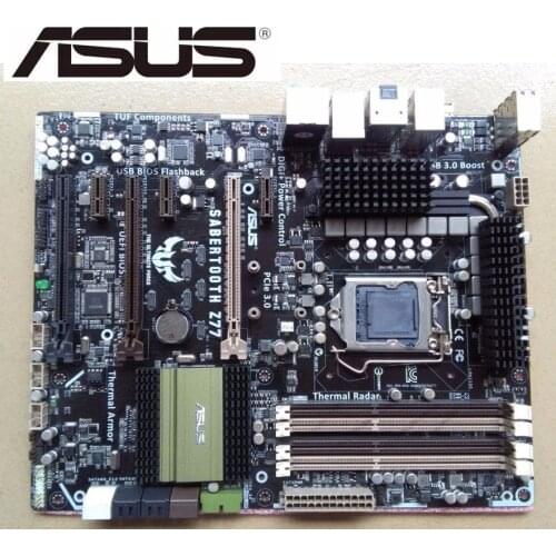 For ASUS TUF SaberTooth Z77 original motherboard DDR3 LGA 1155 32GB for I3 I5 I7 USB2.0 USB3.0 used Desktop motherboard