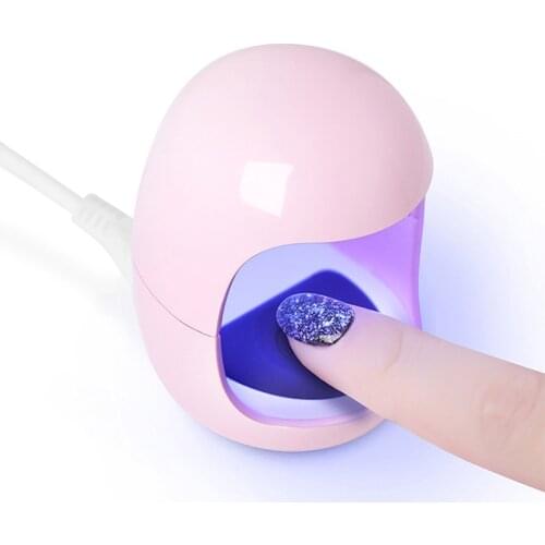 Mini Portable Led UV Nail Dryer Lamp Egg Shape Single Nail Gel Polish Machine Nail Lamp
