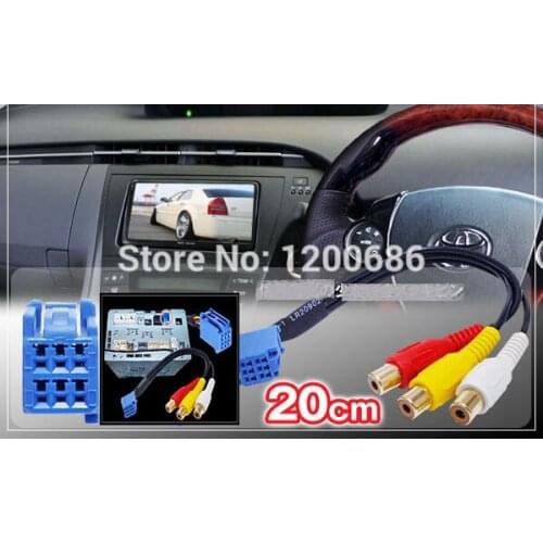 RCA Female wire harness Audio Video Input Cable for TOYOTA