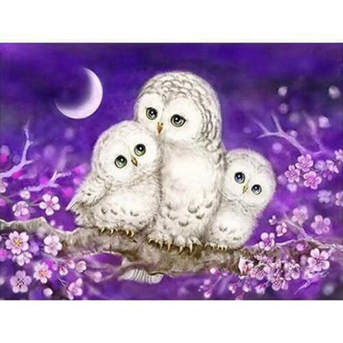 Needlework Decor Square&Round Creative Diamond Embroidery Cartoon Cute Owl 5D Diy Diamond Painting Cross Stitch Diamond Mosaic