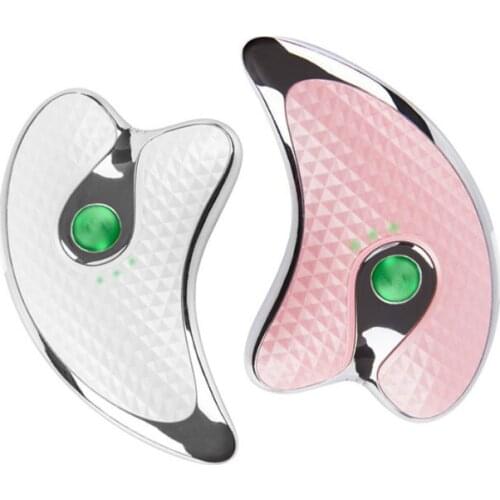 Guasha Scraping Facial Massager 45°C LED Light Microcurrent Skin Rejuvenation Body Massage Machine Face Lifting Slimming