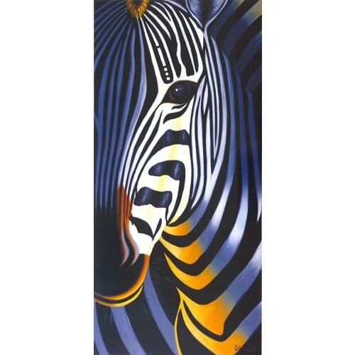 Bead embroidery Zebra Animal series With Pre-printed Pattern pearls for needlework Embroidery kit Cross-stitch17.4"X35.4"