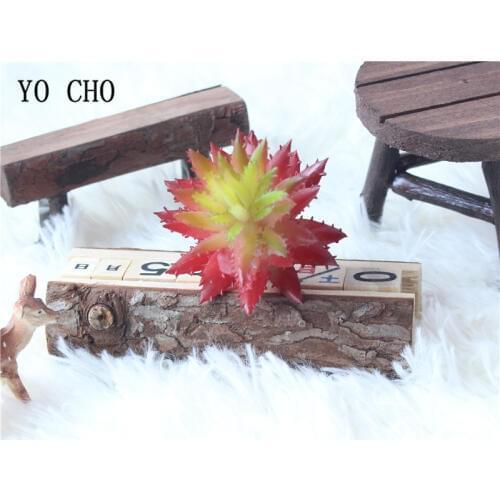 YO CHO 1PC Cheap Artificial Mini Barbed Aloe Succulent Plant For Home Garden Party Decoration DIY Best Indoor Succulents