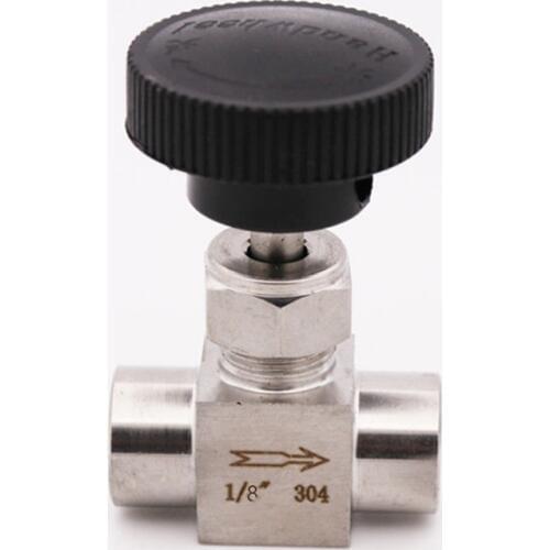 1/8" BSP female Thread 304 Stainless Steel Flow Control shut off Needle Valve 915 PSI water gas oil