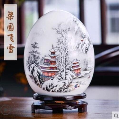 1 x High Quality Jingdezhen Ceramic Porcelain Vase Crafts With Base Decoration Flowers Vases For Home Living Room Bedroom