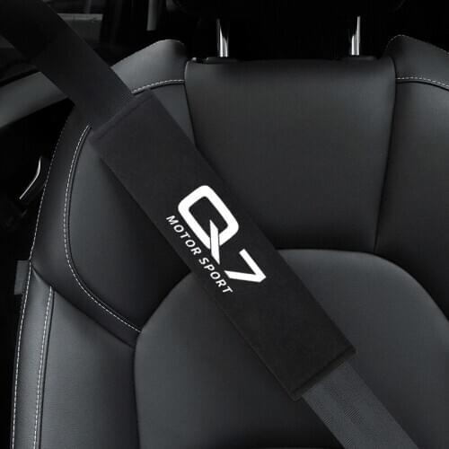 Auto Seat Belt Cover Car Styling Case For Audi Q7 TT RS5 A4 B5 B6 B7 B8 A3 8P 8V 8L Interior Accessories 2pcs/lot