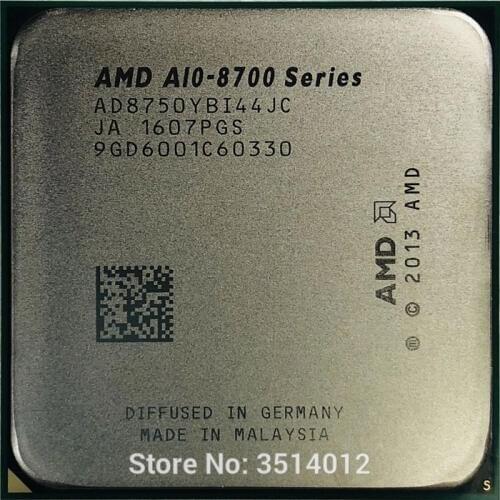 AMD A10-Series PRO A10-8750B A10 8750 A10 8750B 3.6 GHz Quad-Core CPU Processor AD875BYBI44JC/AD8750YBI44JC Socket FM2