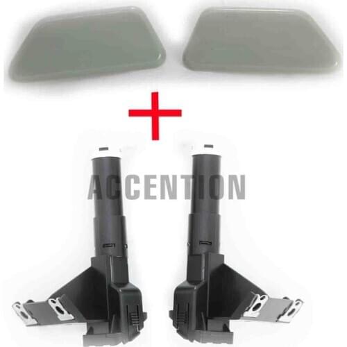 For Mitsubishi Outlander 2013 2014 2015 Front Bumper Headlight Washer Lift Cylinder Spray Nozzle Jet With Cover Cap