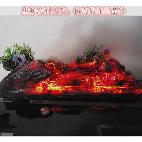 Electric fireplace simulation charcoal fake firewood Bonfire shoot props museum hall decorations art craft antique home decor
