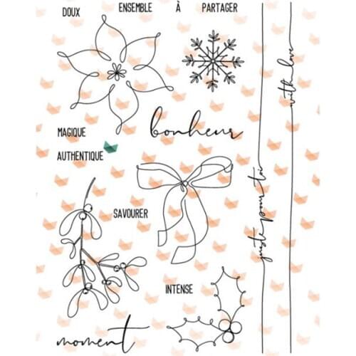 French Clear Stamp for Scrapbooking Transparent Silicone Rubber DIY Photo Album Decor 1121